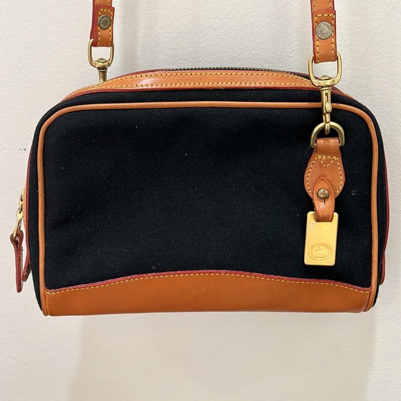 Dooney & Bourke Bags Dooney Bourke Canvas Leather Camera Zip Top